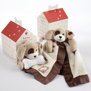 Patches Puppy Plush Lovie Gift Dogbox Set