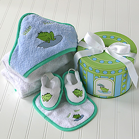 Finley the Frog Bath Set