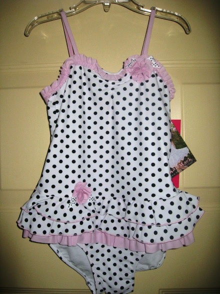 Kate Mack Let's Polka One Piece Skirted Swimsuit