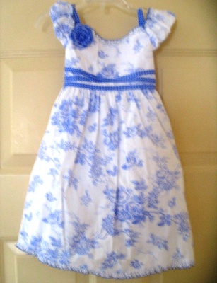 Biscotti Blue Toile Dress