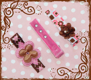 Classic Pink and Brown Trio