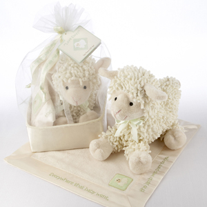Love Ewe Baby Lamb Set with Lovie