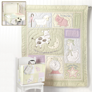 Nursery Rhymes Embroidered Quilt
