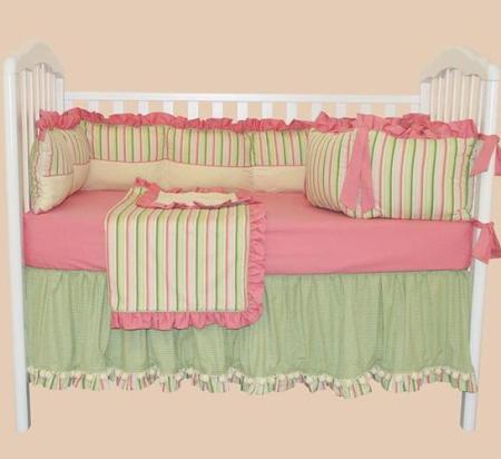 Sleepy Stripes 4pc Crib Bedding