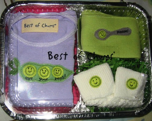 Eat Your Peas Outfit and Gift Set