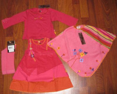Catimini Poncho Dress Set