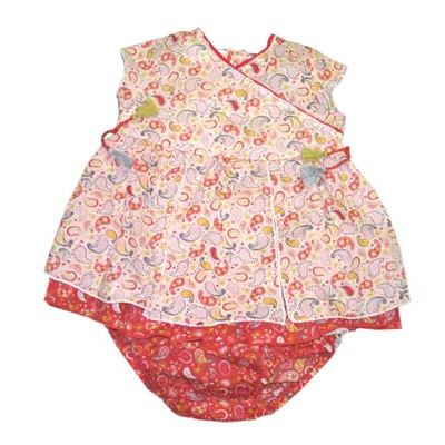 Catimini Palmes de Fleurs Dress Panty (Red)