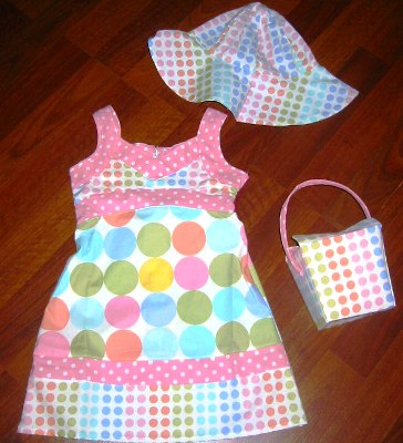 Pastel Dot Bettie Dress Set