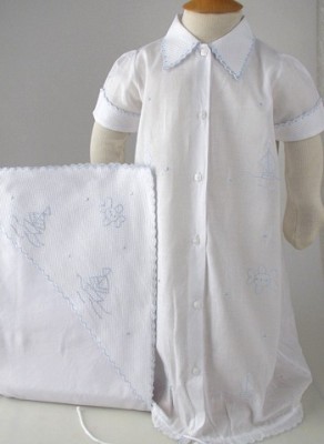 Kenneth Day Gown, Blanket, and Diaper Cover Set