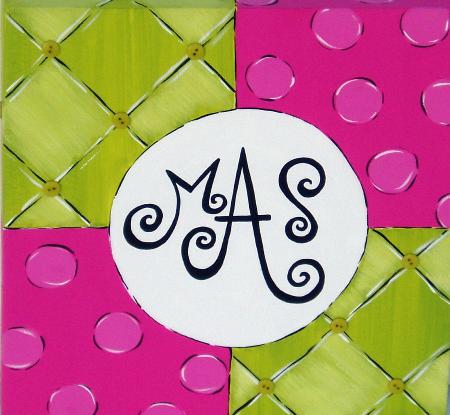 Four Square Monogram Art
