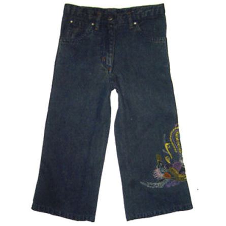Devi Peacock Embroidered Jeans