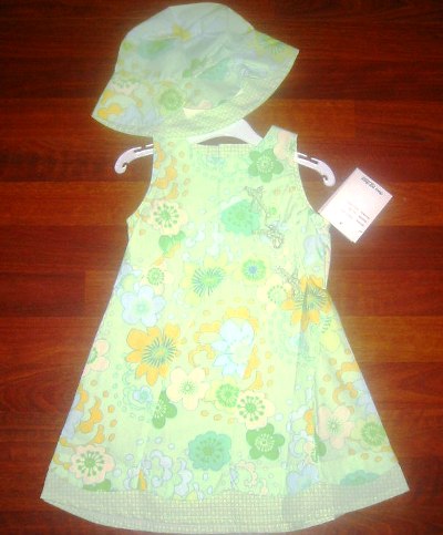 DPD green Floral dress
