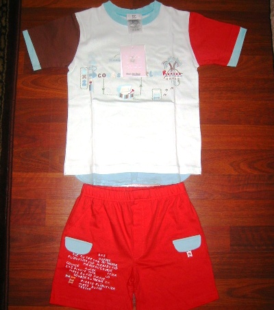 Deux par Deux Pirate Short Set