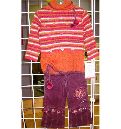 DPD Turtleneck Sweater and Cord Pant