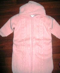 Knit Baby Bag in Blue or Pink