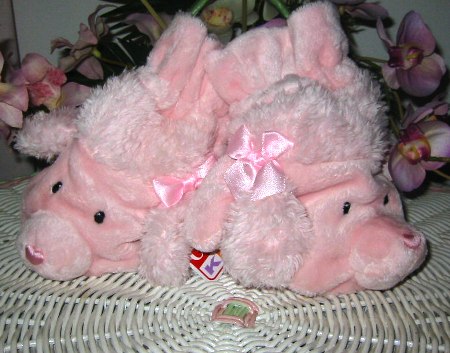 Wearabouts Pink Poodle Mittens 7.5"