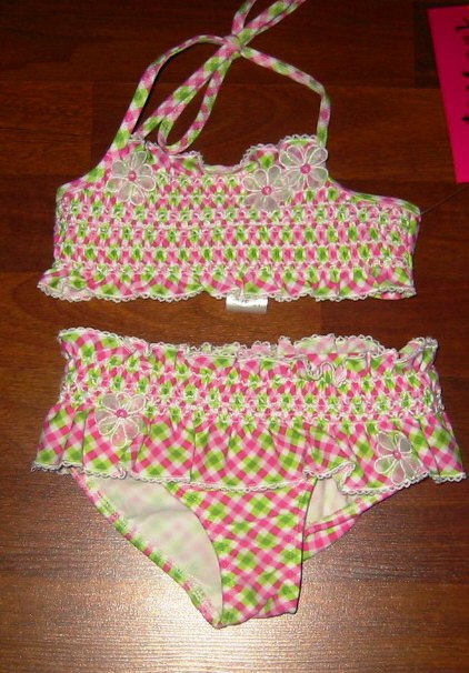 Summer Picnic Smocked Bikini