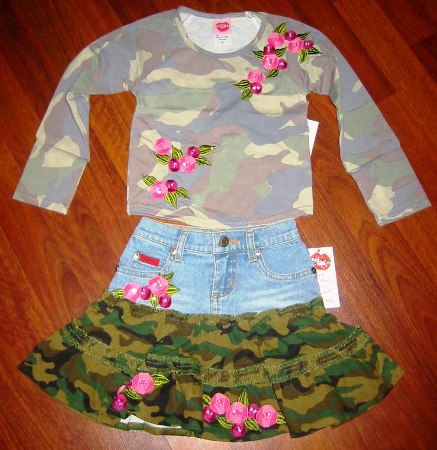 Camoflauge Skirt Set