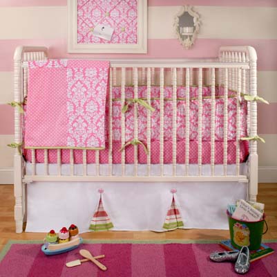 Pink Taffy Baby Bedding