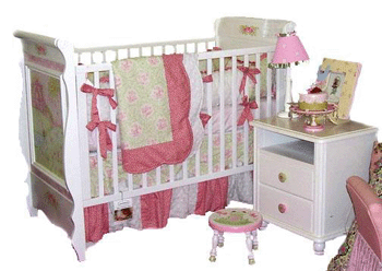 Funky Toile Baby Bedding