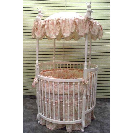 French Toile Crib Linens