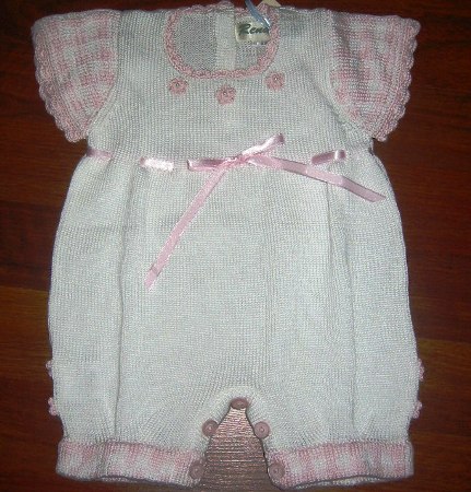 Vichy Pink Romper