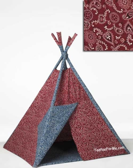 Red Bandana Duo Indoor Tee Pee