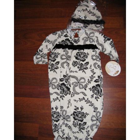 Tralala French Holiday Black Gown and Hat