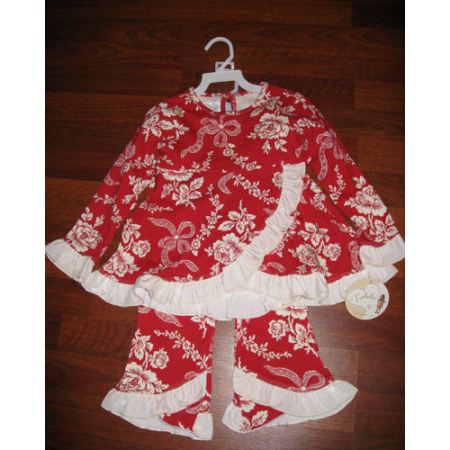 French Holiday Red Swing Set