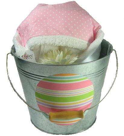 Ballet Dot Hooded Towel Bucket