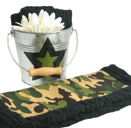 Chenille Travel Blankie Pail